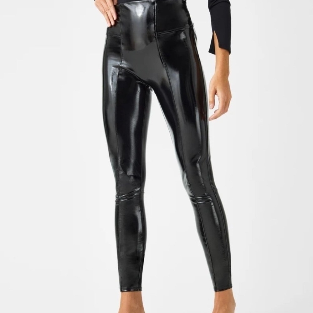 SPANX Glossy Black Leggings
